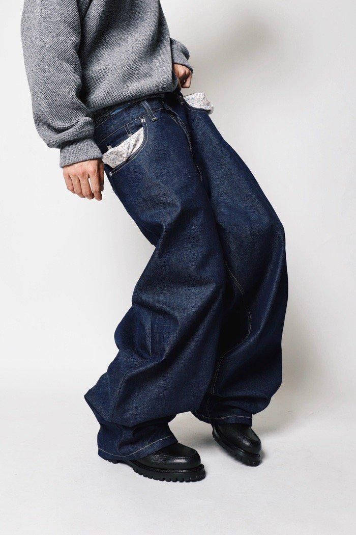 FADE PANTS / FADE PANTS - Western Blue Denim - 乱痴気LANTIKI FADE PANTS / FADE PANTS - Western Blue Denim - 乱痴気LANTIKI
