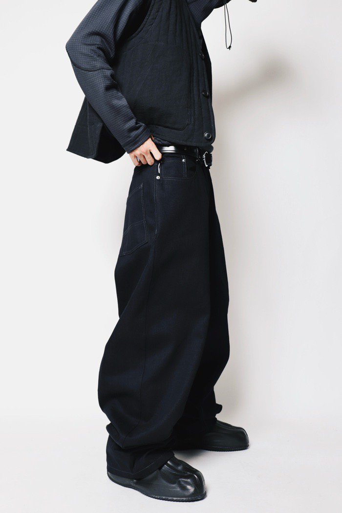 FADE PANTS / FADE PANTS - Black Overdyed Denim - 乱痴気LANTIKI オンラインショップ/LANTIKImarket