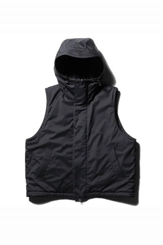 superNova. / Padded hood vest - Nylon - black