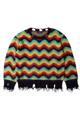 Lamrof / Wave Mohair Knit - rasta