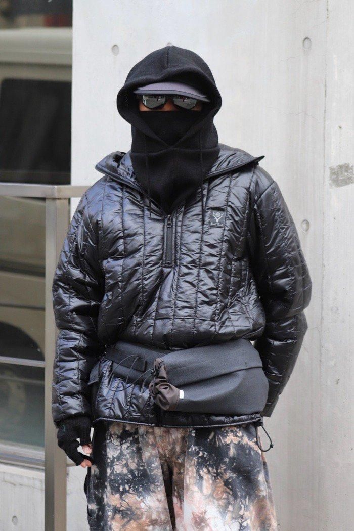 South2West8 / Quilted Pullover Parka Nylon Ripstop - black South2West8 / Quilted Pullover Parka Nylon Ripstop - black