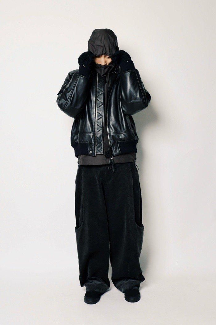 CCU / BOMBER JACKET - SHEEP SKIN - black - 乱痴気LANTIKI