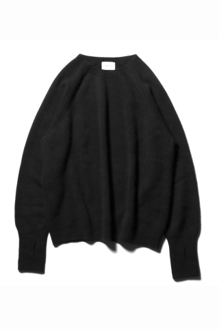 superNova. / Seamless knit sweater - Wool/cashmere/si - black