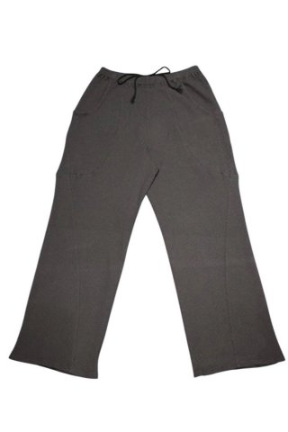 ANDER / WAFFLE CURVY PANTS - charcoal