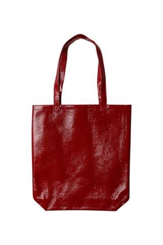 Hender Scheme / patent horse bag M - red