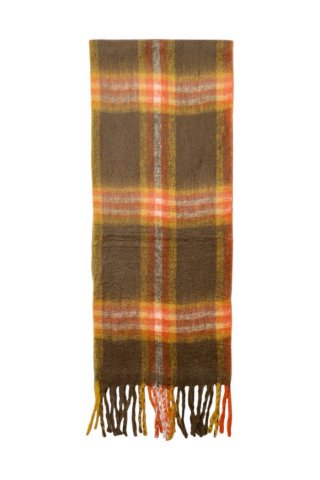   30%OFF veta / Shaggy stole check - mustard