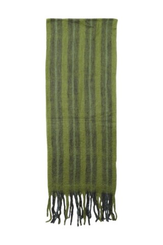   30%OFF veta / Shaggy stole check - green olive