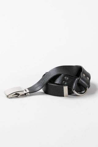 ANACHRONORM / ANBB042 LEATHER GI RING BELT - black