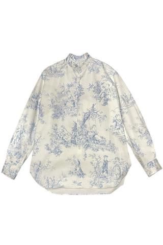 <img class='new_mark_img1' src='https://img.shop-pro.jp/img/new/icons20.gif' style='border:none;display:inline;margin:0px;padding:0px;width:auto;' /><font color=#FF0000>20%OFF</font>m's braque / Stand-Up-Collar Oversized-Body Shirt -toil de Jouy
