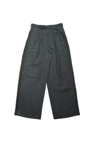 m's braque / SIDE INTUCKED BAGGY PANTS- dobbymocha