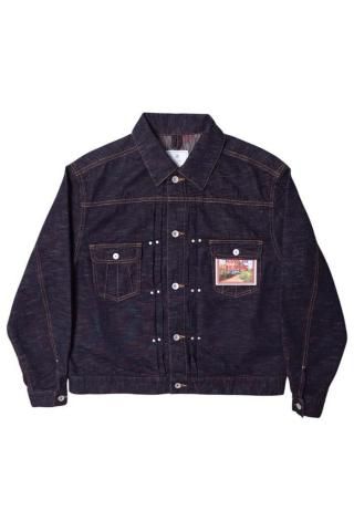 TUITACI / INLAY DENIM TRUCKER JACKET - indigo