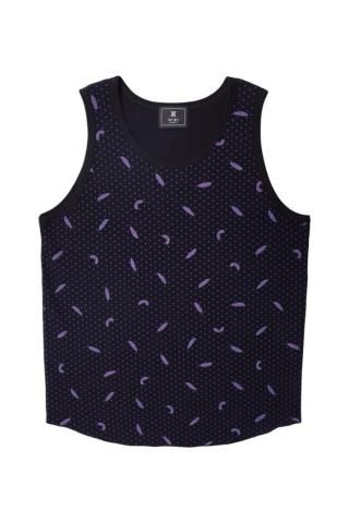 TUITACI / FEATHER THERMAL TANKTOP - black