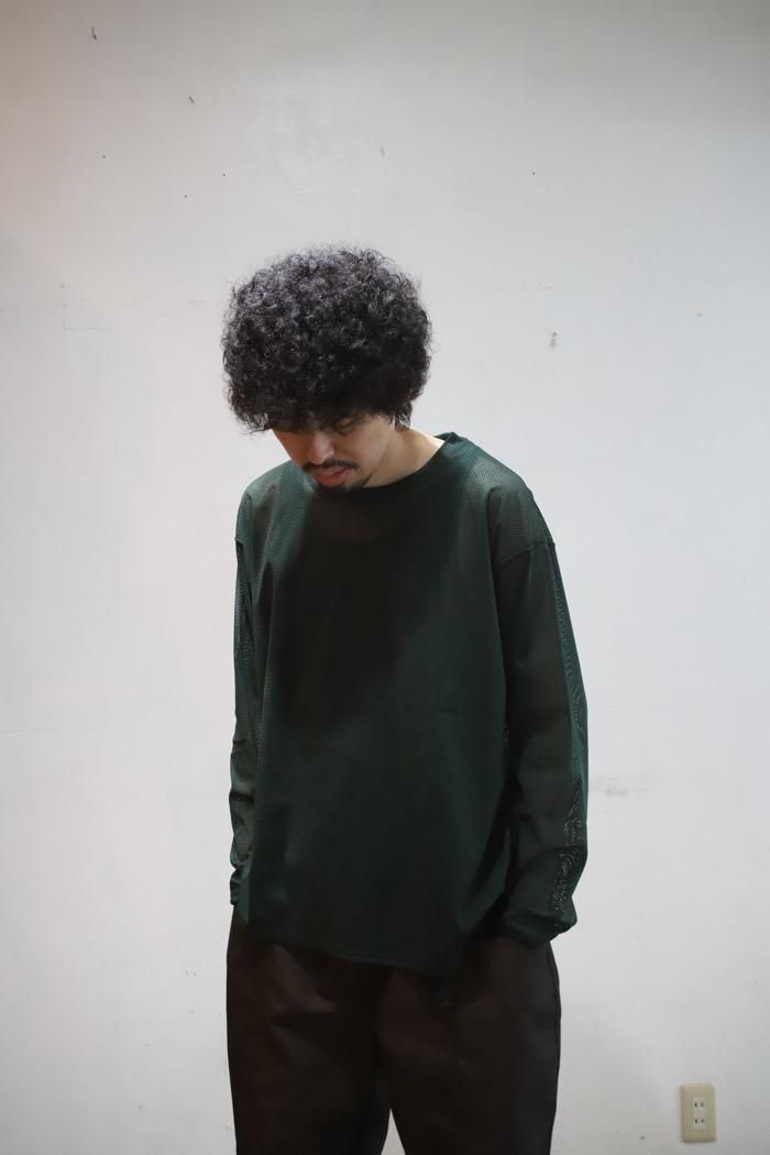 40%OFF》South2West8 / Crew Neck Shirt - Knit Mesh - dark