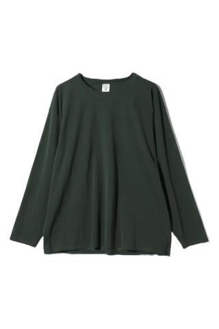 South2West8 / Crew Neck Shirt - Knit Mesh - dark green