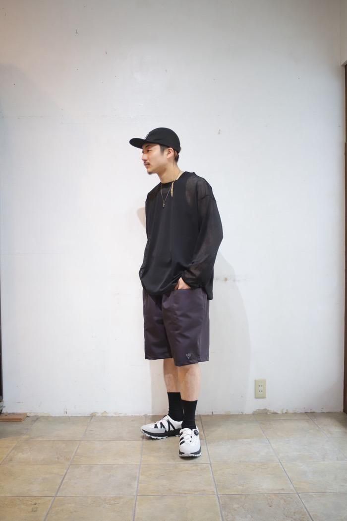 South2 West8 サウスツーウエストエイト S/S Mock Neck Tee-Poly