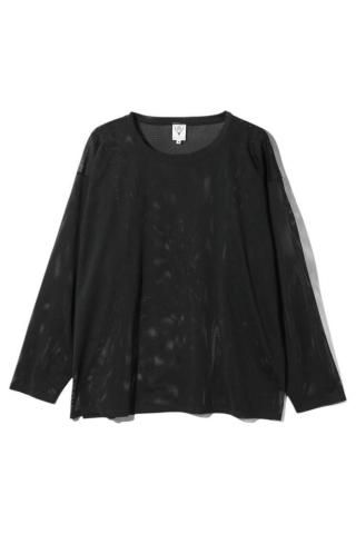 South2West8 / Crew Neck Shirt - Knit Mesh - black
