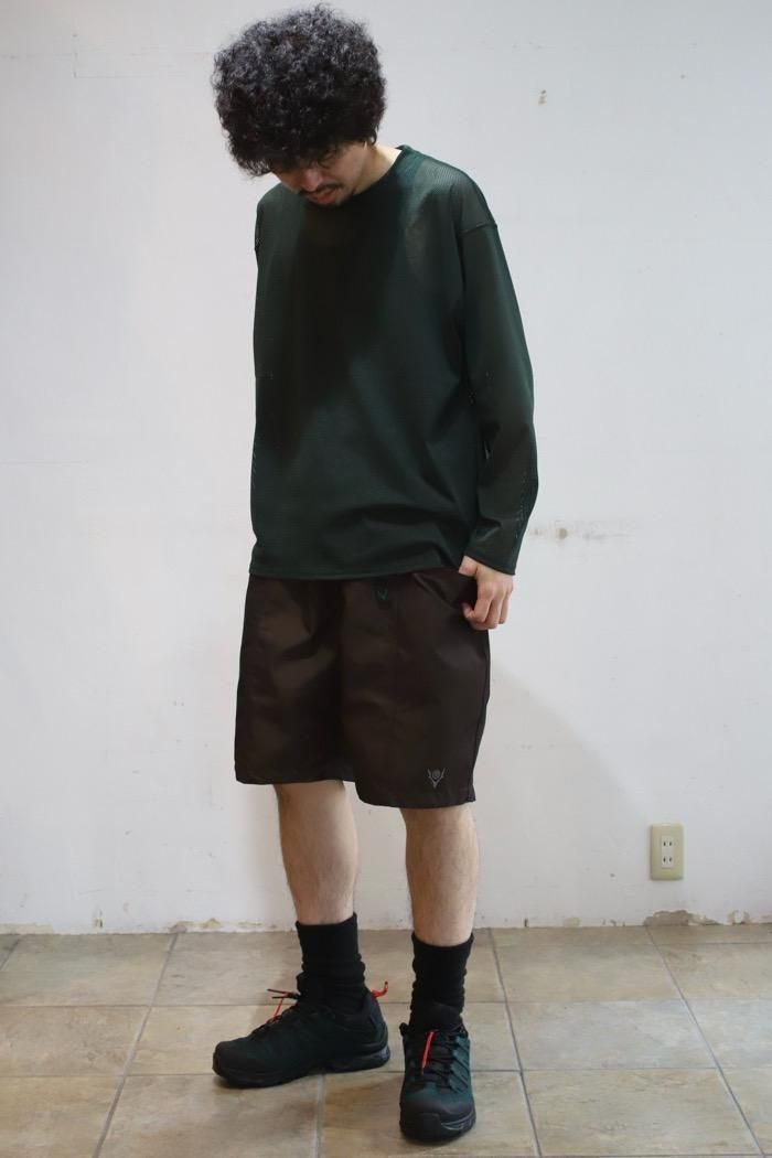 South2West8 / Belted C.S.Short - C/PE Twill - brown - 乱痴気