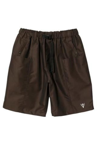 South2West8 / Belted C.S.Short - C/PE Twill - brown
