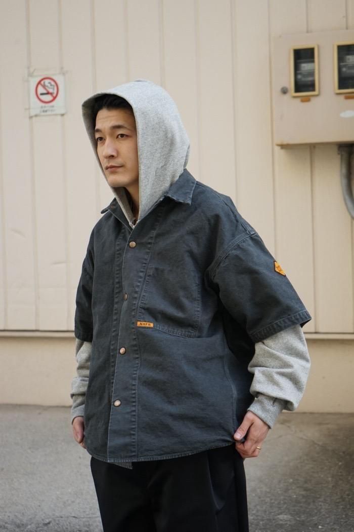 40%OFF》N.HOOLYWOOD FR / HALF SLEEVE SHIRT- charcoal - 乱