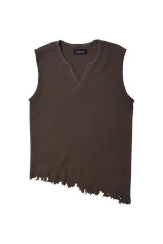 Lamrof / Boro Slanted Sleeveless - khaki

