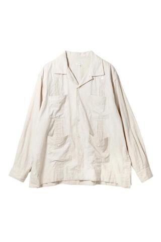 Engineered Garments / Guayabera Shirt - natural
