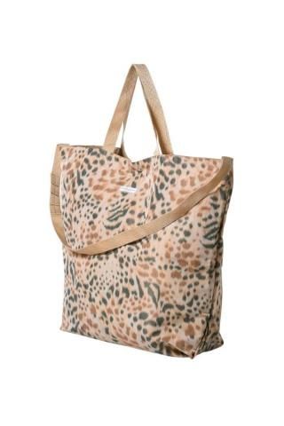 Engineered Garments / Carry All Tote Reversible - Leopard Print -brown