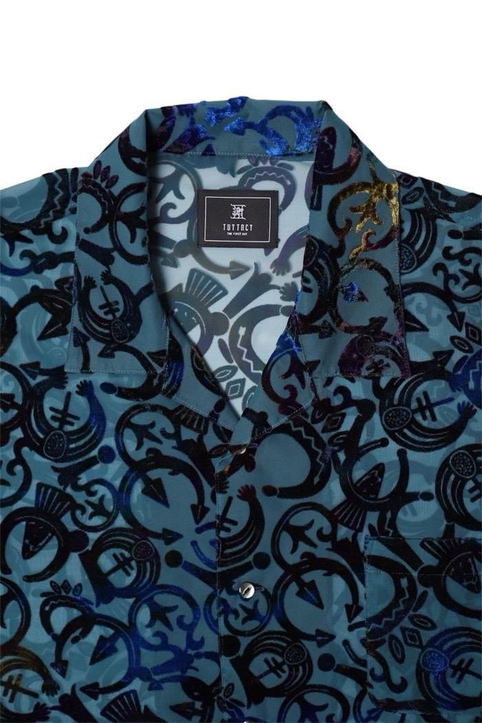 TUITACI NAVAJO VELVET NAJA SHIRTS GREEN
