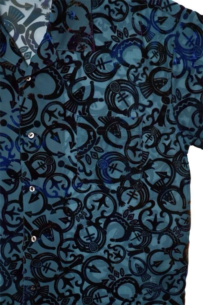 TUITACI NAVAJO VELVET NAJA SHIRTS BLACK