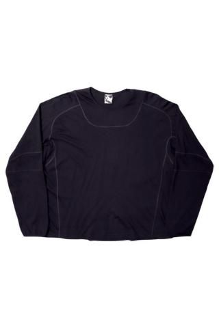 GR10K / LIGHT INTERLOCK LONG SLEEVE - black