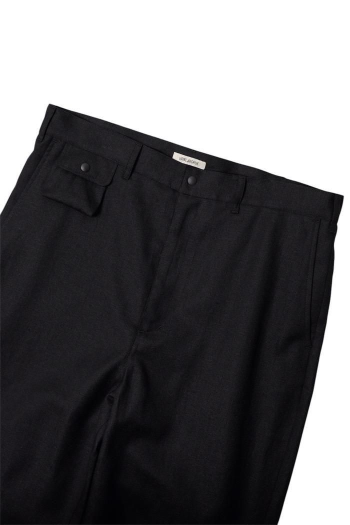 VANIL ARCHIVE ブラック7分丈パンツ 40%OFF》VAINL ARCHIVE / THOMAS - black - 乱痴気LANTIKI