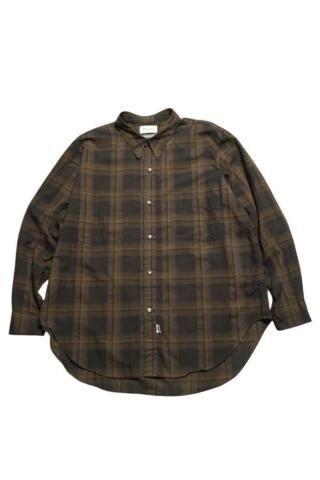 Marvine Pontiak Shirt Makers / W Pocket SH - dark brown check