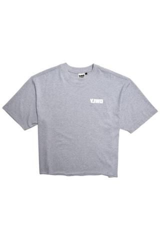 Y.IWO / Big Boy Club Cropped Tees - gray