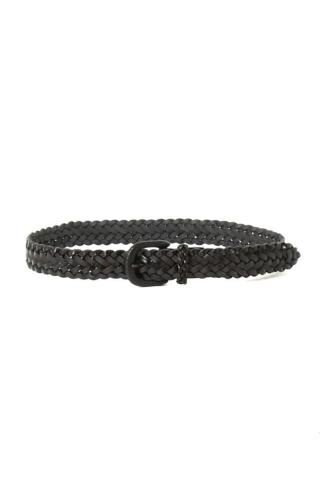 LOCALINA / Leather Mesh Belt - black