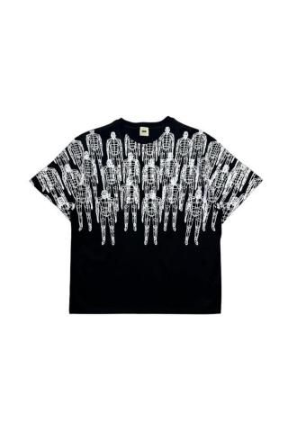 BIO / OVERPRINTED TEE HUMAN - black