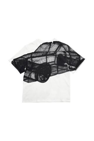 BIO /  OVERPRINTED TEE CAR - natural