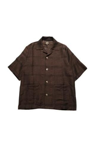 Needles / Cabana Shirt - Plaid Jacquard - brown