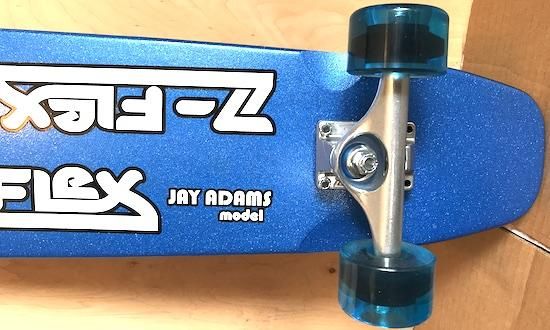 Z-FLEX JAY ADAMS BLUE METAL FLAKE CRUISER CONPLETE 29.5x7.5 WB15