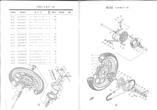 ヤマハ AX125パーツリスト復刻本 AX-125 - 日本二輪史研究会