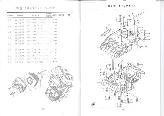ヤマハ RD250 350 パーツリスト 復刻本 - 日本二輪史研究会
