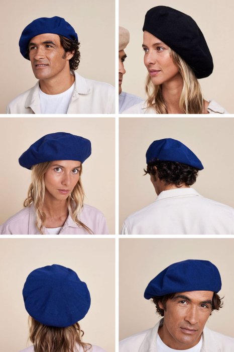 LAULHERE ロレール 美品 マキシプルマ ネイビー ベレー帽試着程度のかなりの美品です
