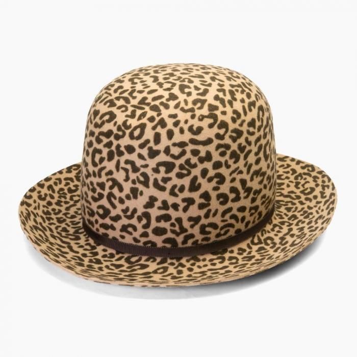 EDHAT(エドハット) ウール フェルト レオパード柄(ヒョウ柄) オープン