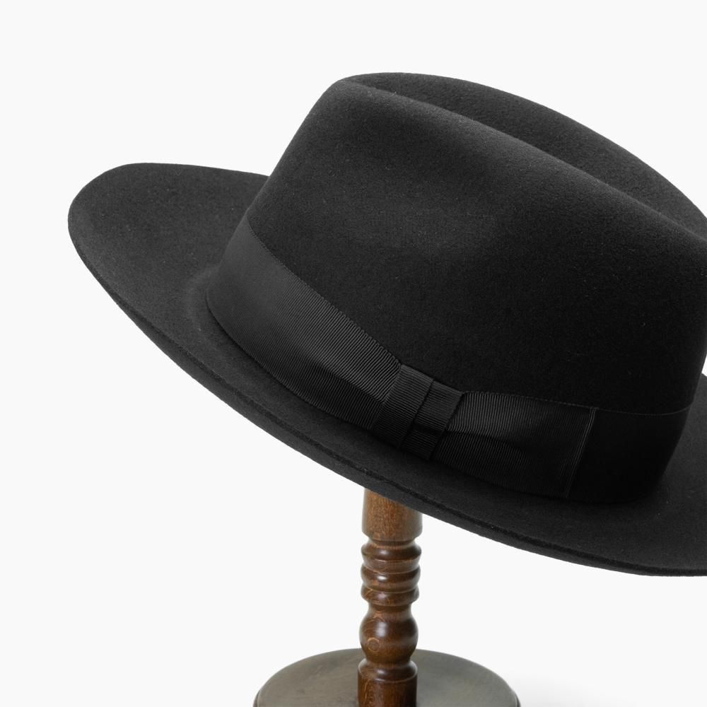 黒のフェルトハット サイズ59 楽天市場】帽子 メンズ ハット 高級フェルトハット 兎毛 中折れ