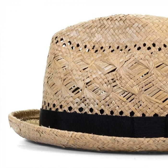 ストローハットの通販【EDHAT エドハット】 短いつば カン草