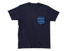 【THE TANGO】 2ラインレジメンタル チェンジポケット /  ネイビーTシャツ