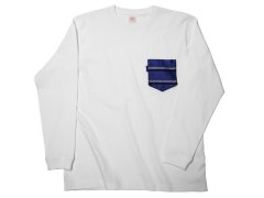 【THE TANGO】 2ラインレジメンタル チェンジポケット /  ホワイトロングTシャツ
