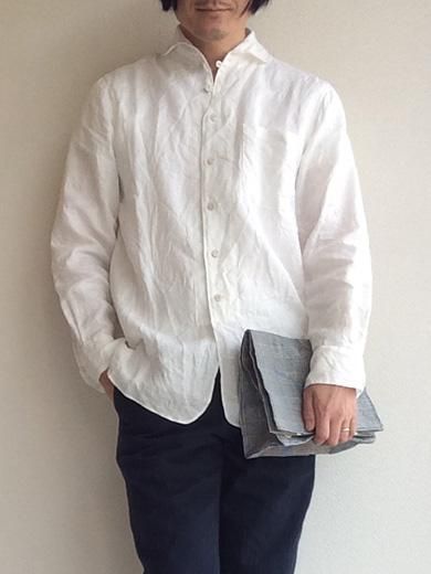 ポストマンフレンチリネンシャツオフホワイト Postman Frenchlinen Offwite Djangoatour マメチコ Fashion And Vintage 通販