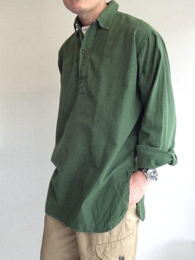 1970's Swedish Military Pullover Shirt Khaki（1970年代