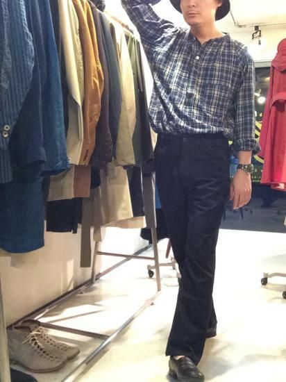 フレンチワークデニムトラウザースインディゴ frenchwork denim