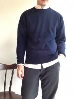 ˥å åȥ󥻡 ͥӡ Organic Cotton Sweater NavyWorkers