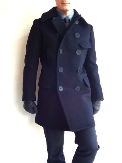 【M】supreme peacoat ピーコート NAVY 紺 M】supreme peacoat ピーコート NAVY 紺（フリースメルトンP